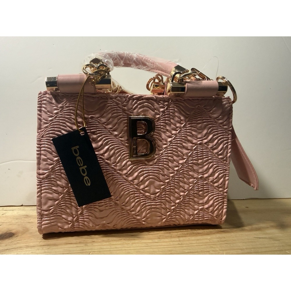 bebe Nola Mini Satchel Blush Pink Purse New With Tags Crossbody Bag - Picture 1 of 4